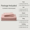 thumbnail image 2 of PURE ERA Duvet Cover Set Jersey Knit Solid 100% T-Shirt Cotton Ultra Soft 3pcs Bedding Set Queen Size, Dusty Rose Pink, 2 of 6