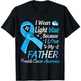 thumbnail image 1 of Je Porte du Bleu Pâle J'aime Mon Père T-Shirt de Guerrier contre le Cancer de la Prostate 8, 1 of 4