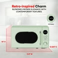 thumbnail image 3 of Magic Chef Micro-Ondes Rétro Classique de Comptoir 0,7 Pied Cube 700W, Vert, 3 of 9
