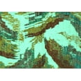 thumbnail image 1 of Ahgly Company Indoor Rectangle Abstract Turquoise Blue Modern Area Rugs, 6' x 9', 1 of 4