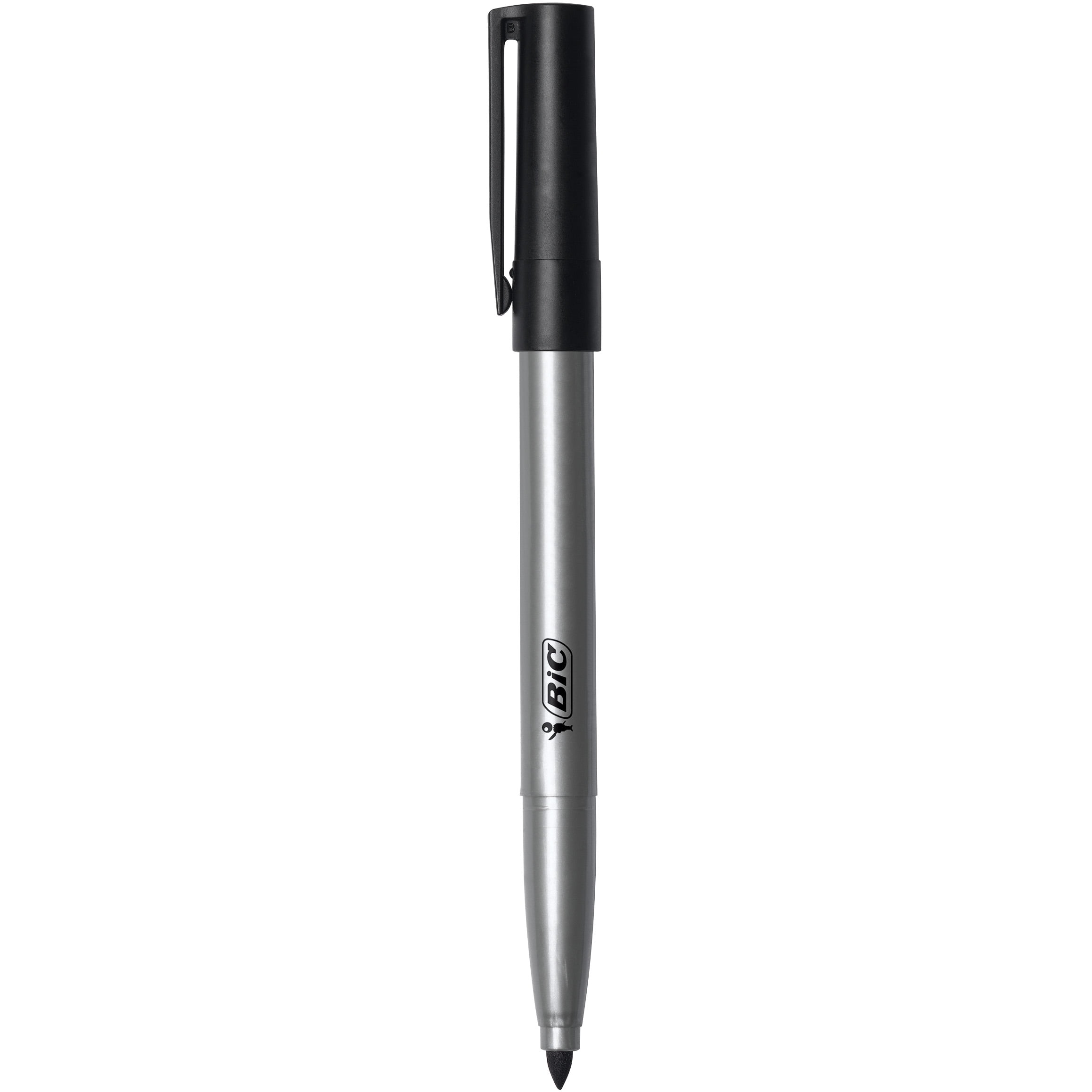 BIC Ecolutions Fine Permanent Markers, Recycled Plastic, Black, 36-Count Pack