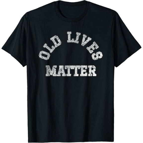 Funny Old Lives Matter Elderly Seniors Vintage Retro Mens T-Shirt