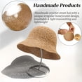 thumbnail image 4 of Sombrero de paja Askljeby, ala ancha, playa de verano, para mujer, 4 of 8