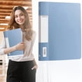 thumbnail image 2 of ZZyuan Staple Free Clip Binder Punchless Clamp Binder Staple Free Clip Binder Set Clamp Folder Punchless Paper with Double Metal Clip Documents File, 2 of 5