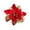 Red, variant on Visland 13cm / 5in Artificial Gold Red Poinsettia Flowers Decorations with Clips and Stems Glitter Christmas Tree Ornaments for Xmas Wedding Party Wreath DIY