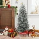 thumbnail image 5 of Yeshouse Árbol de Navidad de 3 pies preencendido de fibra óptica de Navidad - 78 luces LED cálide de 8 modos, funciona con batería con Base de trine., 5 of 9