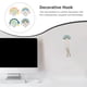 thumbnail image 2 of 4pcs encantador diseño arco iris en los ganchos de almacenamiento creativos montados en la pared para soldies perchas, 2 of 6