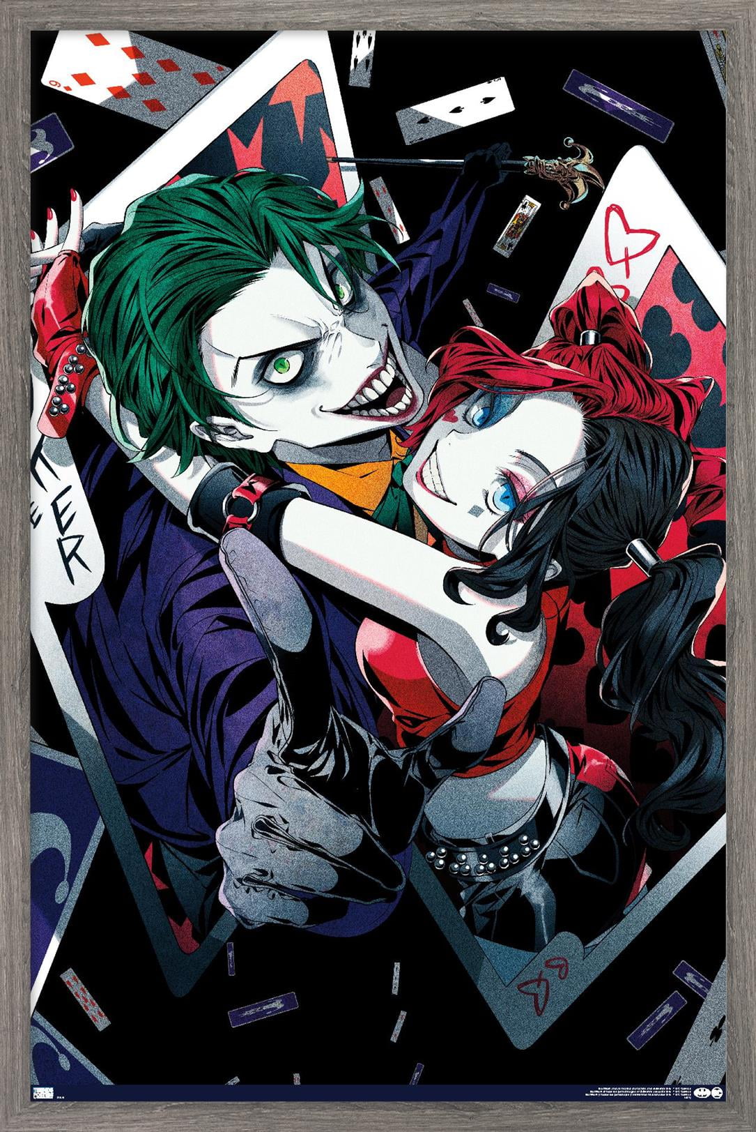 DC Comics - Harley Quinn Anime - Joker Hug  in x  in Framed  Poster, by Trends International 