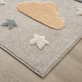 thumbnail image 3 of TOWN & COUNTRY PLAY Starlight Unicorn Dream Kids Area Rug, Soft & Plush, Calming, Bedroom Rug, Nursery Decor, Playroom & Classroom Rugs, Beige/Multi, 5'2"x7’2”, 3 of 4