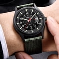 thumbnail image 7 of Fsqjgq Mens Watches with Nylon Expansion Band Luminous Pointer Digital Analog Watch Quartz Wrist Watches B, 7 of 7
