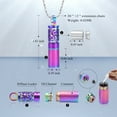 thumbnail image 2 of Double Layer Cylinder Cremation Pendant Small Urns For Ashes Keepsake Urn Necklace Cremation Jewellery Urns, 2 of 6