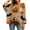 Orange, variant on YEJIMAN Sweatshirt for Women Halloween Crochet Pumpkin Sweater Oversized Knit Pullover Bat Witch Hat Cozy Fall Long Sleeve Clothes Pullover