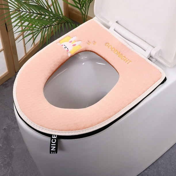 Asiento De Inodoro Con Cremallera, Modelo Para El Hogar, Bordado, Para