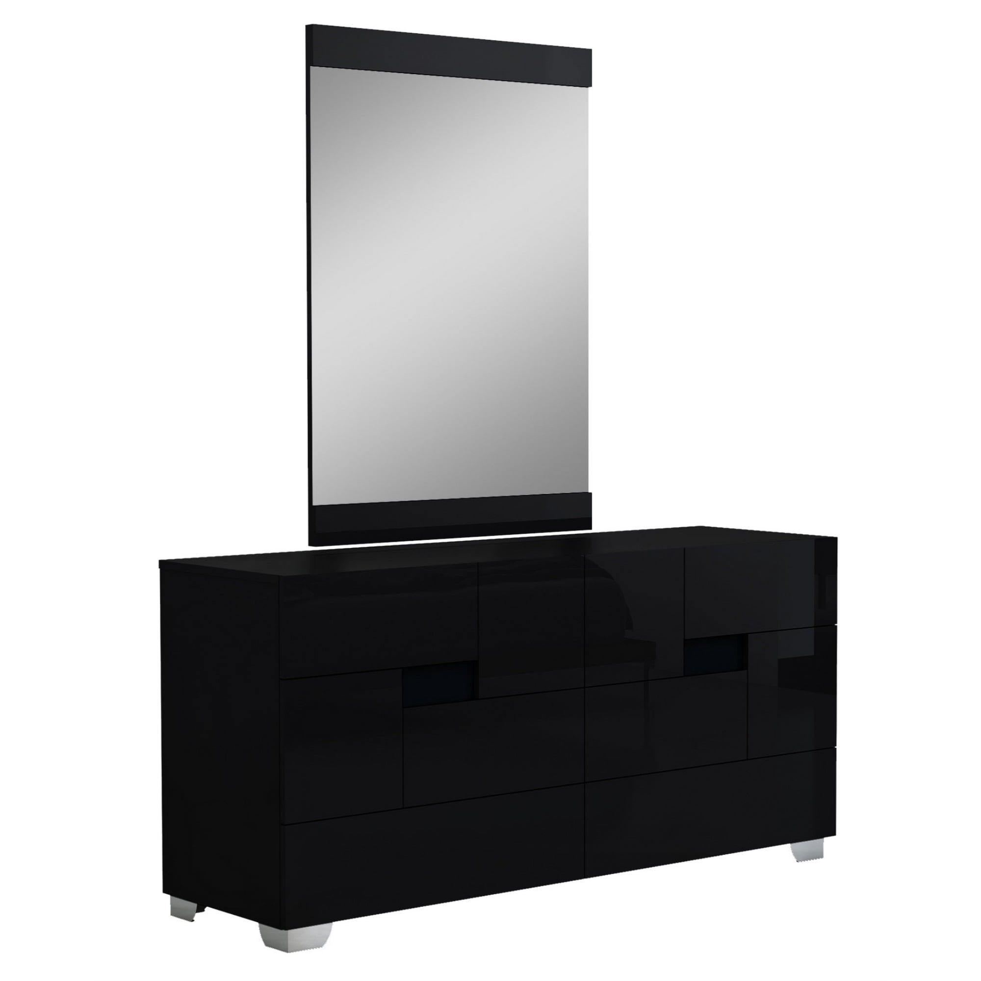 30" Superb Black High Gloss Dresser'