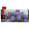 thumbnail image 2 of Hydrangea Flowers with Butterflies Magnetic Mailbox Cover MailWraps Garden Yard Home Decor for Outside Standard Size-18"x 20.8", 2 of 5