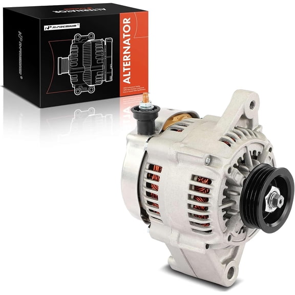 A-Premium Alternator Compatible with Toyota Paseo 1996-1999, Tercel 1993-1999, Manual Transmission, 12V 60A 4-Groove Pulley Clockwise, Replace# 2706011250, 2706011260