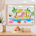 thumbnail image 4 of Hello Summer Bulletin Board Decoration Big Island Beach Style Cutouts for Classroom Summer Theme Bulletin Board for Home Office Blackboard Wall Decor, 4 of 5