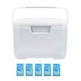 thumbnail image 2 of Sunjoy Tech 6L Portable Cooler Box with Heavy Duty Handle Lightweight Leakproof Large Capacity Outdoor BBQ Camping Beach Picnic Insulated Hard Ice Box, 2 of 8