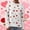 White, variant on VISALY Valentines Day Sweaters Love Print Heart Sweater with Bow Oversize Sweaters Trendy Fashion Sweaters Oversize Sweaters Trendy Casual Sweaters Trendy Basic Sweaters Casual Sweater Hot Pink L