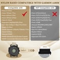 thumbnail image 3 of Vodtian 22mm Quick Fit Nylon Bands Compatible with Garmin Fenix 8 47mm/Fenix 7/6/5, Approach S62/S60/S70 47mm, Solo Loop Sport Strap for Epix 2/Epix Pro 47mm/Descent G2/G1, 3 of 7