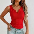 thumbnail image 1 of Womens Tank Tops Sleeveless V Neck Fitting Basic Tank Tops Summer Trendy Tops, 1 of 4
