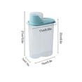 thumbnail image 2 of Large Airtight Food Storage Container for Grain Cereal and Rice Clear Pantry Organization Bin with Lid 10Inch Green, 2 of 3