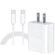 thumbnail image 1 of 20W USB C Power iPad Charger Delivery Wall Charger, type c charger PD Fast Charging with 6ft Type C to Type C Cable Compatible with iPad Pro, iPhone 15/15 pro/max, MacBook, White, 1 of 1