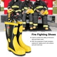 thumbnail image 3 of Rubber   Boots High Temperature  Waterproof Non-Slip Shoes Shoes Fireman Protection, 3 of 8