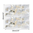 Self Adhesive 3D Tile Stickers 10 Sheets Kitchen Bathroom Wall Decor
