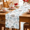 thumbnail image 5 of Beach Coastal Table Runner 90 Inches, Ocean Nautical Starfish Coral Seashells Bed Runner Dresser Scarves Tabletop for Indoor Outdoor Parties/Ceremony/Banquet, 13" x 90", 5 of 9