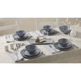 thumbnail image 6 of Oneida Artisanal Stripe 12-Piece Blue Dishwasher Safe Stoneware Dinnerware Set with Dinner Plates, Accent Plates and All-Purpose Bowls (Service for 4), 6 of 6
