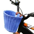 thumbnail image 2 of xiaxaixu Solid Color Rattan Bicycle Baskets, Firm Artificial Woven Bicycle Bag, 2 of 6