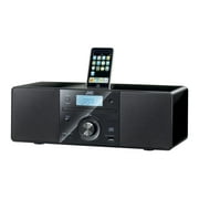 JVC RD-N1 - Clock radio with Apple Dock cradle - 6 Watt - black