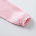 thumbnail image 5 of Cozy Knitted Cardigan Jacket for Little Girls Solid Color Casual Tops, 5 of 7