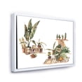 thumbnail image 3 of Designart 'Indoor House Plants Urban Jungle in Flowerpots III' Traditional Framed Canvas Wall Art Print, 3 of 5