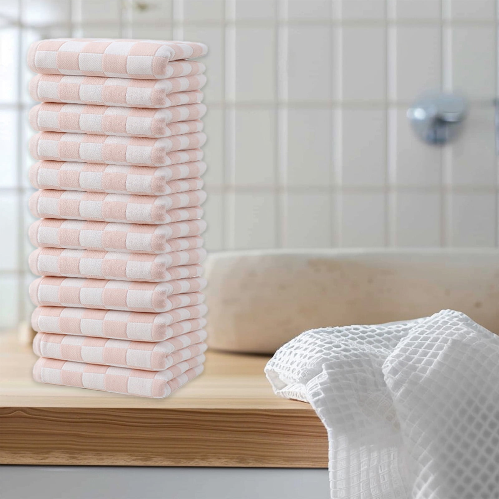 sruoe Towels, Hand Towel Set, 12 Pc Hand Towels Set, Hand Towels, Towel Set Clearance, Hand Face Towels for Bathroom, Portable Hypoallergenic Towels, Machine Wash, Cotton