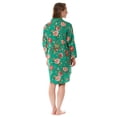 thumbnail image 2 of Women's Cotton Floral Button Robe Nightshirt, Cotton Poplin Nightshirt, 2 of 2
