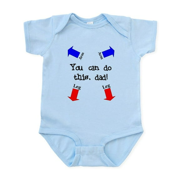 CafePress - You Can Do This Dad! Infant Bodysuit - Baby Light Bodysuit, Size Newborn - 24 Months