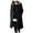 Black, variant on Lovskoo Womens Winter Coats Single Breasted Pea Coat Lapel Button Long Trench Coat Jacket Ladies Overcoat Outwear Black