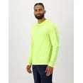thumbnail image 3 of Hanes Sport Cool DRI Men's Performance Long Sleeve T-Shirt Safety Green M, 3 of 10