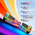 thumbnail image 2 of HOVERSTAR Hoverboard for Kids & Teens (Hoverstar 2.0 System), Chrome & Stylish Design, Built-in Bluetooth Speaker, LED Flashing Wheels, Self-Balancing Electric Scooter, UL 2272 Certified(RAINBOW), 2 of 7