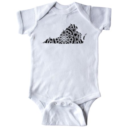 

Inktastic Virginia Silhouette Mandala Gift Baby Boy or Baby Girl Bodysuit