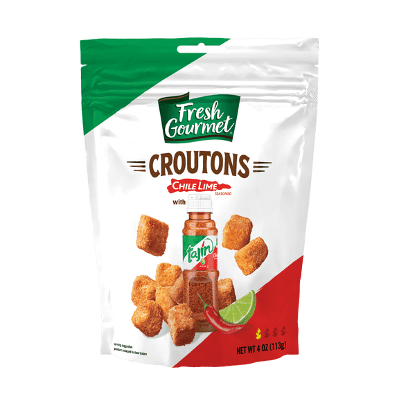 Fresh Gourmet Tajin Chili Lime Crouton, 4OZ, Pack of 1