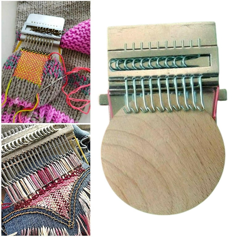 Loom-speedweve Type Weave Tool Darning Knitted Crochet Loom for DIY  Handcrafts Gifts for Beginner Hole Repair Tool 14 Pin