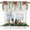 Christmas Poinsettia, variant on Christmas Poinsettia Valance Curtain Spruce Branch Green Leaf Red Flower Mistletoe Berry Tier Curtain Blackout Rod Pocket Window Valances for Kitchen/Bedroom/Living Room/Bathroom,1 Panel,54 x 18 Inch