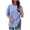 Blue-1, variant on Shoulder Surgery Shirts for Women Post Op Adaptive Clothing Left and Right Side Snap Short Sleeve Top for Spring Summer