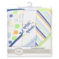 thumbnail image 2 of Luvable Friends Baby Boy Cotton Terry Hooded Towels, Blue, One Size, 2 of 2