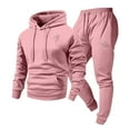 thumbnail image 4 of Yusimy Men's Valentine's Day Heart Print 2-Piece Sports Set Hoodie Pullover Long Sleeve Pocket Elastic Waist Pants Casual, 4 of 5
