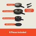 thumbnail image 4 of Juego de utensilios de cocina Bella de 8 piezas con mango extraíble, apto para cualquier cocina con revestimiento antiadherente cerámico EverGood™, apto para lavavajillas y horno, compatible con todo, 4 of 5
