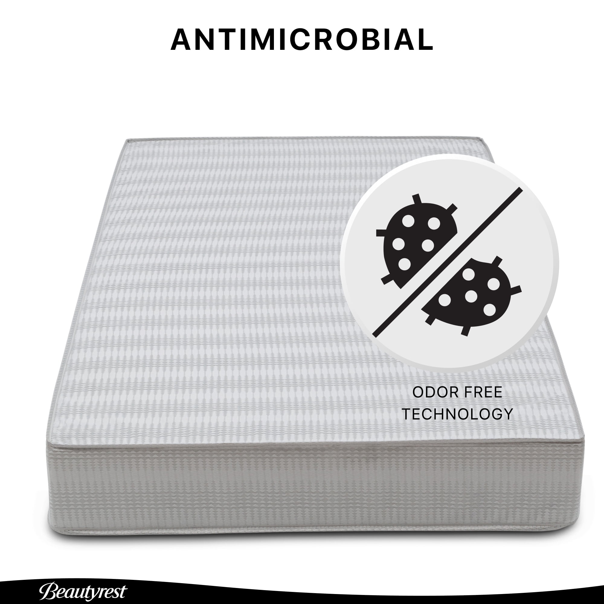Beautyrest Silver Slumber Nights 2-Stage Antimicrobial Crib & Toddler Mattress, Soy Foam Core
